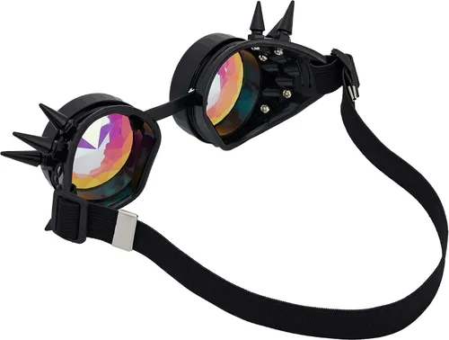 Miniatura 5 de Anteojos para fiesta con lentes de cristal diseño de caleidoscopioarco iris. Entrega en 3-5 días.