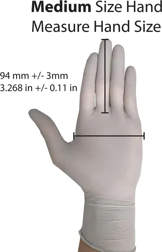 Miniatura 6 de Guantes desechables, aptos para alimentos, guantes de nitrilo Lite Duty, ligeros y resistentes, (250 unidades)