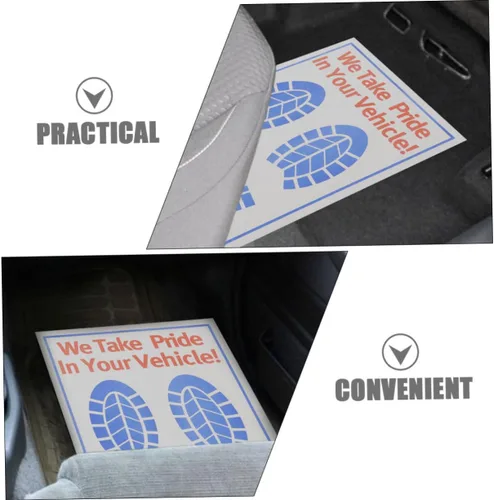 Miniatura 5 de Alfombrillas de piso para automóviles, 80 hojas de papel, fundas desechables antideslizantes de ajuste universal