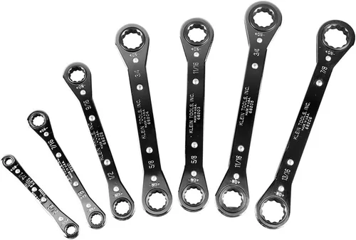 Miniatura 4 de KLEIN TOOLS 68222 Juego de llaves de caja de trinquete, 7 piezas, fabricadas en Estados Unidos