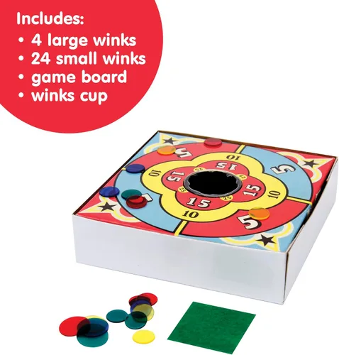Miniatura 2 de Schylling Tiddledy Winks - Juego clásico para toda la familia - Incluye tablero de juego, taza y guiños - A partir de 3 años