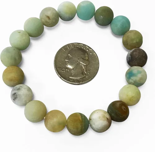 Miniatura 46 de Gem Avenue Handmade Round Bead Stretch Bracelet Unisex Natural Stone Beaded Jewelry for Men & Women, Elastic Wristband for Daily Wear