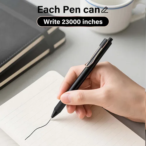 Miniatura 3 de EUSOAR Bolígrafos de gel para diario, paquete de 6 bolígrafos de punta fina de 0.020 in, agarre cómodo, bolígrafo de tinta negra para enfermeras