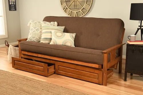 Miniatura 30 de Kodiak Furniture Monterey Marco de Futón con Acabado Butternut, Full, Solo marco