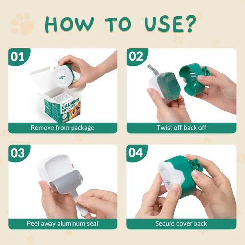 Miniatura 7 de Difusor de gel calmante para gatos para viajes, difusor de feromonas para gatos y gatitos para reducir la ansiedad y los comportamientos