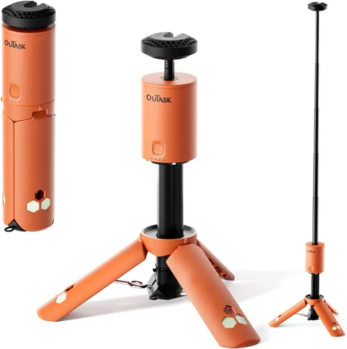 Miniatura 9 de Linterna de camping telescópica Outask, linterna magnética plegable con batería de 12000mAh, linternas impermeables IPX6/IPX7 telescópicas, lámpara