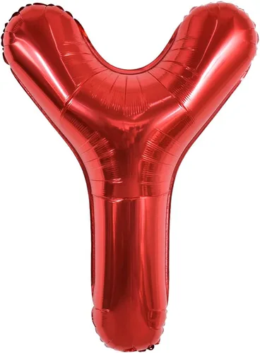 Miniatura 13 de TONIFUL Globos de Letras Rojas Brillantes Grandes de 40 Pulgadas A-Z, Globos Gigantes Jumbo de Helio de Papel de Aluminio Mylar Letra K Grande