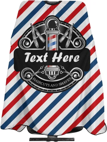 Miniatura 19 de Capa de barbero impermeable personalizada, Capa de peluquero personalizada, Añade tu texto, Capa de salón personalizada para hombres, Capa de corte