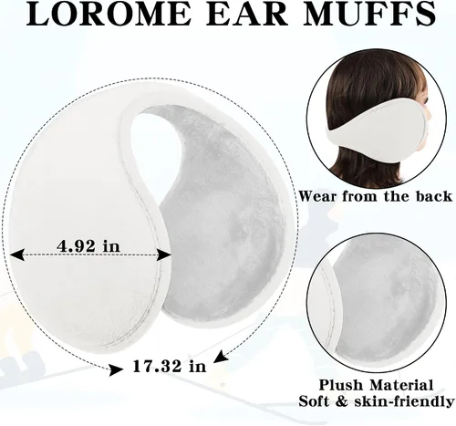 Miniatura 5 de Winter Hat Scarf Gloves and Ear Warmer, Warm Knit Beanie Hat Touch Screen Gloves Set Winter Gifts Neck Scarves for Women