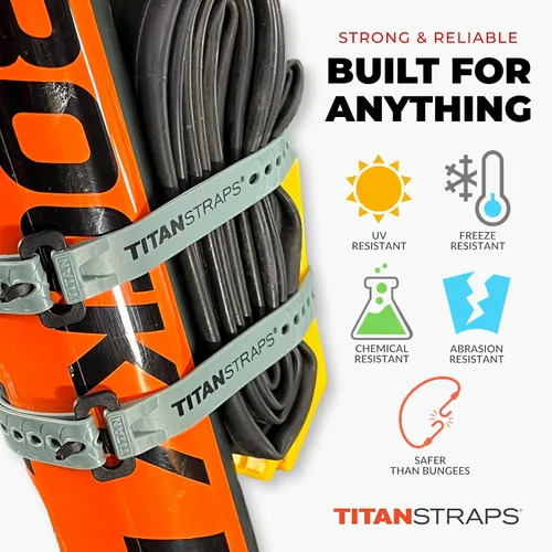 Miniatura 4 de Titan Utility Straps – Juego de mini correas para organizar cables de ordenador, manualidades y cañas de pescar