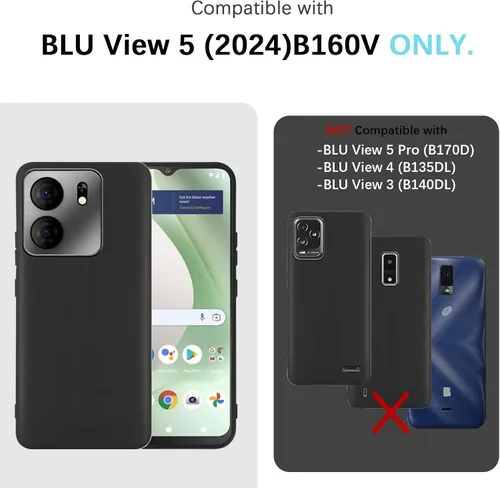 Miniatura 2 de Funda para BLU View 5, BLU View 5, funda para teléfono para mujeres y niñas, con purpurina, suave y transparente, TPU de lujo, bonita funda