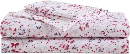 Miniatura 19 de Betsey Johnson - Sábanas de cama King, ropa de cama suave y ligera, resistente a la decoloración y a las arrugas (leopardo, King)