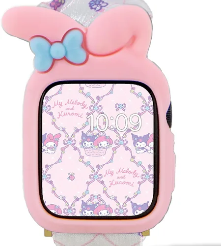 Miniatura 15 de Sonix x Sanrio Apple Watch Cover Estuche Protector de Goma para Apple Watch Estuche de Parachoques Se Ajusta a 38mm/40mm/41mm Chococat