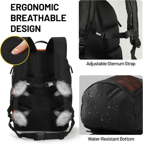 Miniatura 4 de MIER Gym Backpack 40L Basketball Backpack with Ball Compartment & Shoes Storage Multi-Functional Sports Soccer Bag Large Equipment Back Pack