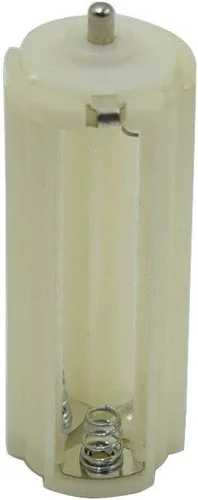 Miniatura 3 de Hxchen 5 unids cilíndrico batería titular de la batería caso de almacenamiento para 3 x 1.5 V AAA baterías linterna antorcha blanco