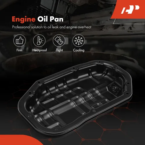 Miniatura 3 de A-Premium Cárter inferior de aceite de motor con tapón de drenaje compatible con Nissan 350Z 370Z INFINITI EX35 EX37 FX35 FX37 G35 G37 M35 M37 Q40