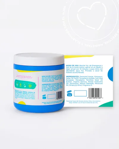 Miniatura 4 de DEYA Emergencia Reparadora Hidratante Máscara de Emergencia Reparadora Proteína Hidratante con Aceites de Argán, Oliva, Macadamia y Aguacate. 16 OZ