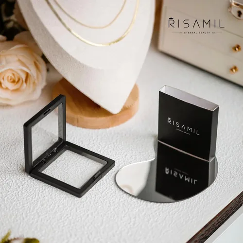 Miniatura 5 de Risamil Collar de oro para mujer, a la moda, delicado collar de cadena de serpiente de espiga de oro de 14 quilates, collar de espiga en capas