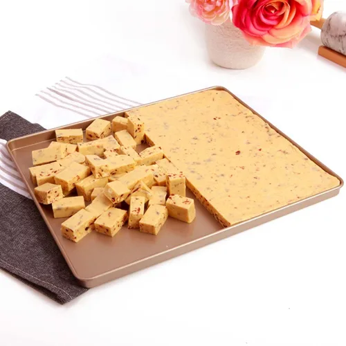 Miniatura 6 de CAN_Deal Bandeja antiadherente para hornear de 13 pulgadas, ideal para hacer galletas, asar, turrón