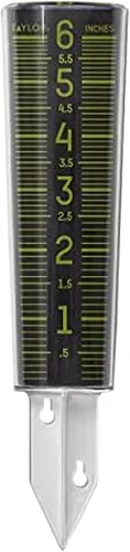 Miniatura 8 de Taylor ClearVu - Medidor de lluvia y aspersor, mide y controla las precipitaciones, fácil de leer para patio trasero, patio, jardín y césped