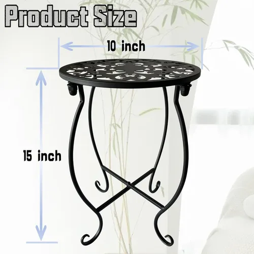 Miniatura 7 de Soporte para plantas de interior y exterior, soporte de metal para plantas de interior, soporte de hierro para macetas de flores, soporte