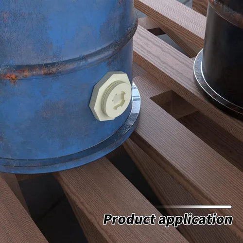 Miniatura 6 de TAISHER 4 piezas Adaptador de conector de tanque de mamparo de 3/4" blanco de ABS con tapones y junta para tanque de agua, barriles de lluvia