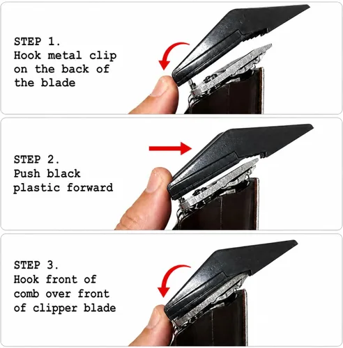 Miniatura 3 de Miaco Juego de 7 piezas de guardia universal para cortapelos compatible con Clippers Oster Classic 76, Oster A5, Andis AG, Andis BG, Wahl Senior