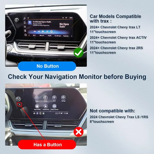 Miniatura 2 de BIBIBO Protector de pantalla para Chevy Trailblazer 2024 2025 para ChevyTrax (LT/2RS/ACTIV) 2024 2025 y Chevy Trax Trailblazer 2024+ pantalla de 11