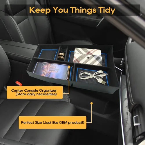 Miniatura 3 de LFOTPP Organizador de consola central INFERIOR para Nissan Rogue 2021 2022 2023 2024 2025 2026 Nissan Rogue [S/SL/SV/Platinum] T33 Caja