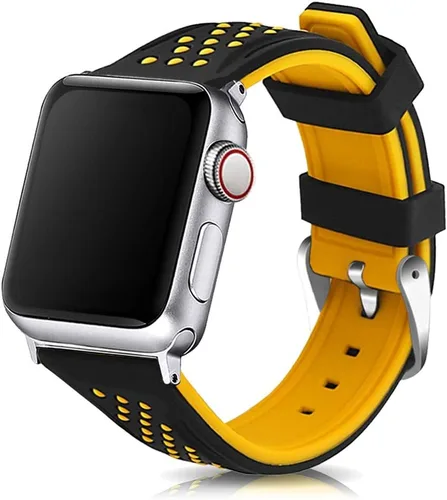 Miniatura 8 de Compatible con correas de Apple Watch de 1.614 in/1.575 in/1.496 in 1.929 in/1.772 in/1.732 in/1.654 in, correa de silicona de repuesto para iWatch
