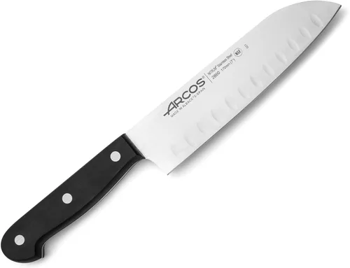 Miniatura 10 de Arcos Cuchillo de chef de 6 pulgadas de acero inoxidable. Cuchillo de cocina para cortar y pelar alimentos pequeños. Mango ergonómico