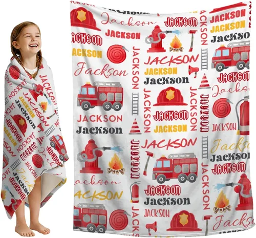 Miniatura 18 de Mantas con nombre personalizado, manta de transporte personalizada, manta de automóvil ultrasuave para niños y niñas, regalo de 40 x 50 pulgadas