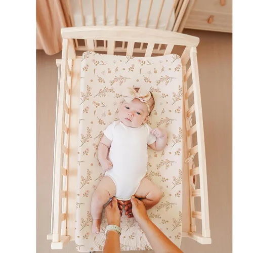 Miniatura 3 de Konssy Funda para Cambiador de Muselina para Bebés Niñas y Niños, 100% Algodón Fundas Ajustadas para Mesa de Cambio de Pañales, Sábanas de Cambiador