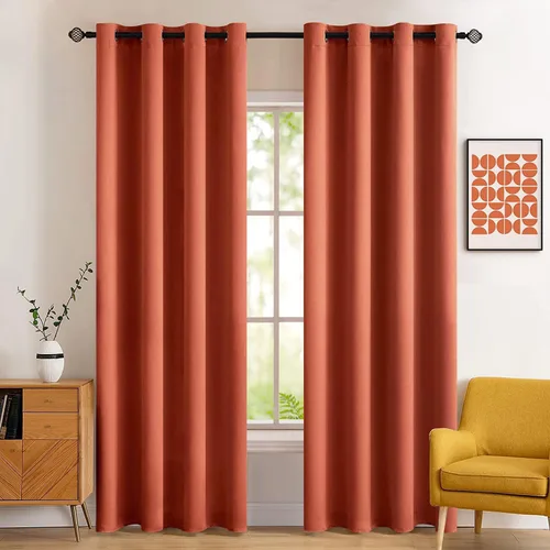 Miniatura 98 de MIULEE Cortinas opacas para dormitorio o sala de estar, juego de 2 paneles de cortina para ventana con aislamiento térmico y bloqueo de luz