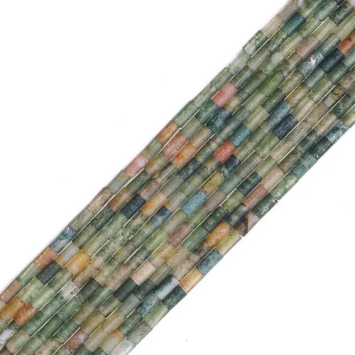 Miniatura 31 de BEADIA Cuentas de tubo de jade amarillo natural rectangulares 4x13mm, cuentas de piedra de 40cm/hebra para hacer joyas Rectángulo de jade amarillo