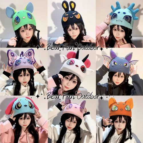 Miniatura 5 de Linda funda de casco de esquí de animal, divertido sombrero decorativo para casco al aire libre, fundas para casco deportivo, ciclismo, esquí