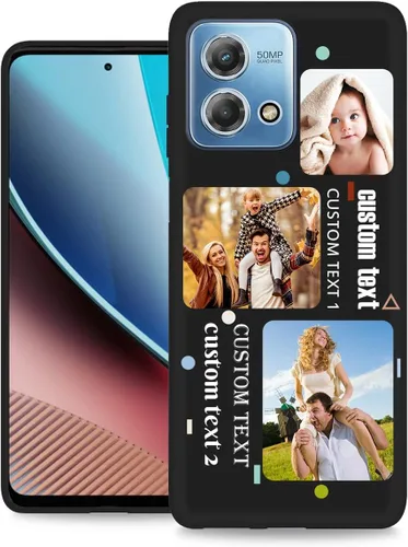 Miniatura 34 de Funda personalizada para Motorola Moto G Stylus 2020 con nombre de foto, texto y foto, GStylus personalizado -20 funda suave y fina (negro) de 6.4