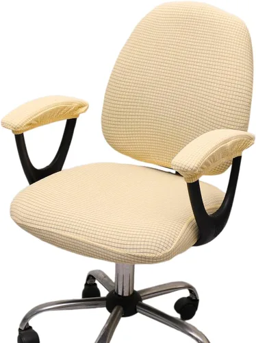 Miniatura 31 de Melaluxe Funda para silla de oficina con fundas para reposabrazos, funda elástica universal para silla de escritorio, fundas para silla