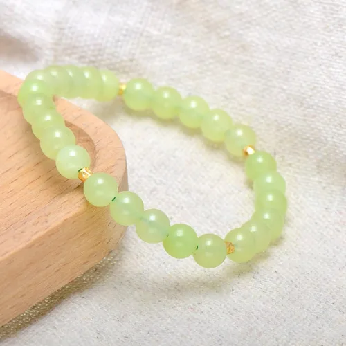 Miniatura 14 de Paialco Pulsera elástica de cuentas naturales o creadas de 0.236 in, pequeña para niñas y mujeres, 6.5 pulgadas