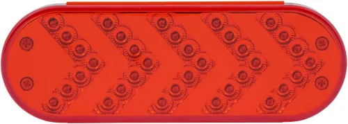 Miniatura 2 de Grand General 77126 - Luz LED (secuencial rojo ovalado de 5 flechas Spyder 35, lente roja), 1 paquete Rojo/Rojo