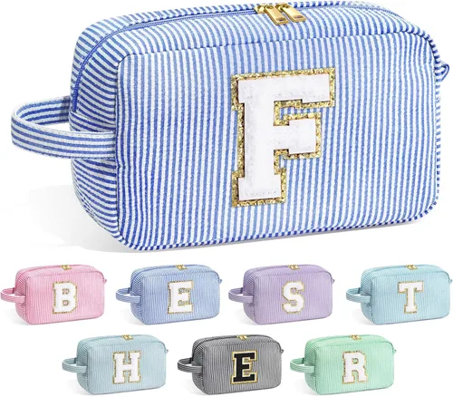 Miniatura 60 de Bolsa de Maquillaje con Inicial YOOLIFE - Regalos de Cumpleaños para Mujeres, Niñas, Mamá, Hija, Amigas, Hermana, Maestra, Regalos de Propuesta