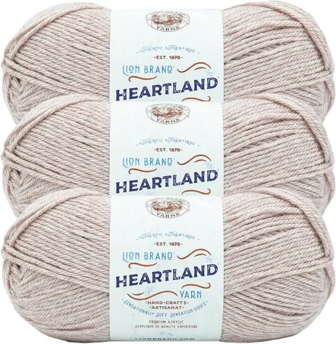 Miniatura 23 de Lion Brand Yarn Heartland Yarn - Hilo multicolor para tejer, tejer y tejer, paquete de 3, color congaree