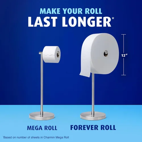 Miniatura 11 de Charmin Papel higiénico ultra suave, 3 rollos de repuesto Forever Rolls, 2 capas de papel de baño, 3 rollos