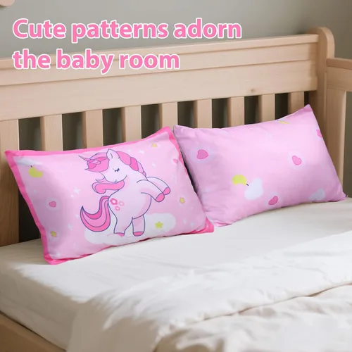 Miniatura 56 de UOMNY - Juego de 2 fundas de almohada para niños, 100 % algodón, funda de almohada, para almohadas de 5.1 x 7.1 pulgadas Búho