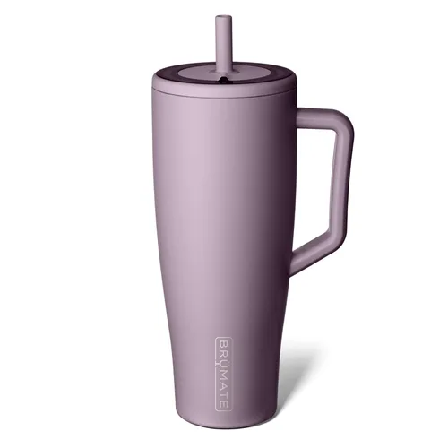 Miniatura 29 de BrüMate Era Vaso térmico con asa y pajilla, 40 onzas, 100% a prueba de fugas, con tapa, hecho de acero inoxidable, base apta para portavasos, moca