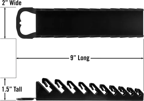 Miniatura 4 de Ernst Manufacturing - 5075 - Organizador de llaves rechonchas, 10 herramientas, color negro