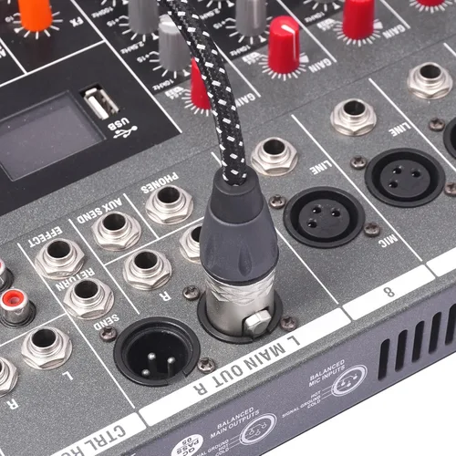 Miniatura 4 de Cable de micrófono XLR hembra a hembra de 6 pies, cables de conexión de micrófono equilibrados de 3 pines, cable DMX XLR hembra a hembra