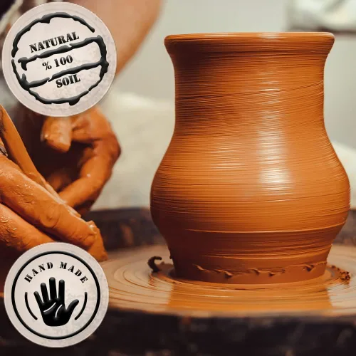 Miniatura 6 de Olla de arcilla hecha a mano para Testi Kebab, olla de barro sin glasear para cocinar, ollas de cocina de arcilla, auténtico kebab tandoori