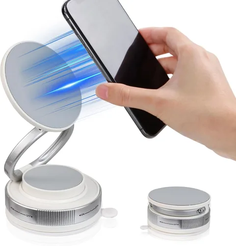 Miniatura 9 de Soporte magnético para teléfono con succión al vacío, soporte retráctil plegable para teléfono celular con ventosa, soporte de teléfono ajustable