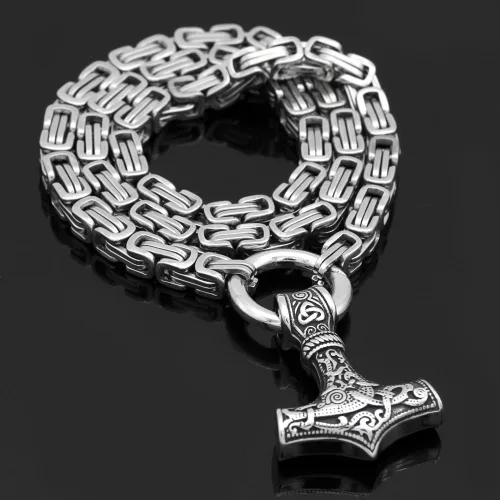 Miniatura 9 de GuoShuang - Colgante de acero inoxidable 316L con cadena de rey